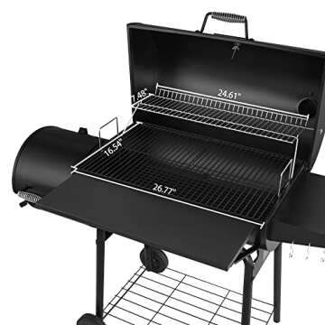 Royal Gourmet 30" Charcoal Grill & Smoker