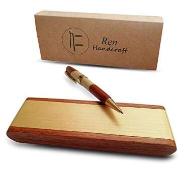 Elegant Luxury Wooden Ballpoint Pen Gift Set for Professionals