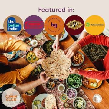 The Cumin Club Indian Meal Kit - Easy, Healthy, and Irresistibly Flavorful - Instant Meals Effortless Cooking & Wholesome Goodness - Ready to Eat Indian Food (Pack of 8)