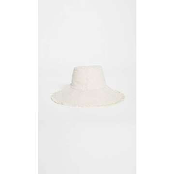 Hat Attack Women's Packable Canvas Hat, Solid Natural, Off White, One Size