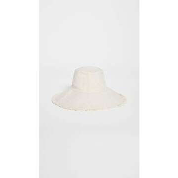 Hat Attack Women's Packable Canvas Hat, Solid Natural, Off White, One Size