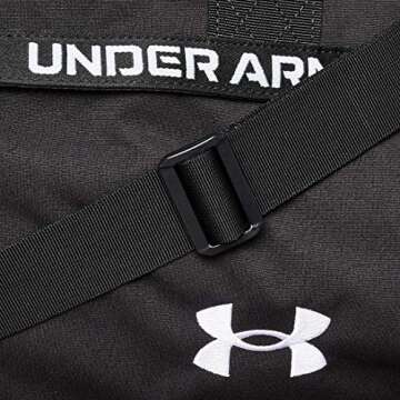 Under Armour Undeniable Signature Duffle Bag, Black (001)/White, One Size Fits All