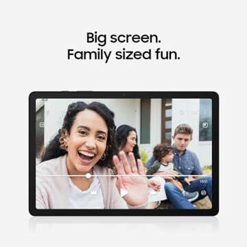 Samsung Galaxy Tab A9+ Plus 11” 128GB Android Tablet, Big Screen, Quad Speakers, Upgraded Chipset, Multi Window Display, Slim, Light, Durable, Kids Friendly Design, US Version, 2024, Silver