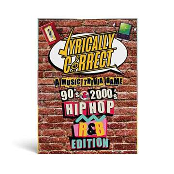 Lyrically Correct 90's and 2000's Hip Hop & R&B Music Trivia Card Game for Friends, Fun Party Game for Adults, Family Gatherings, Game Nights, and Finish The Lyrics Challenge