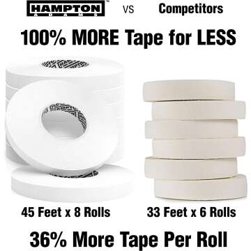 Hampton Adams White Finger Tape - 8 Pack