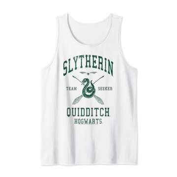 Harry Potter Deathly Hallows Slytherin Quidditch Seeker Tank Top