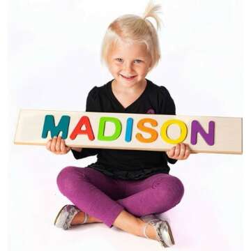 Wooden Name Puzzle for Kids