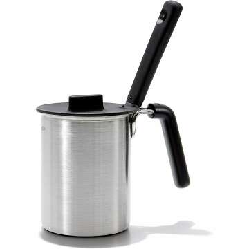 OXO Good Grips Grilling Tools, Basting Pot and Brush, Black