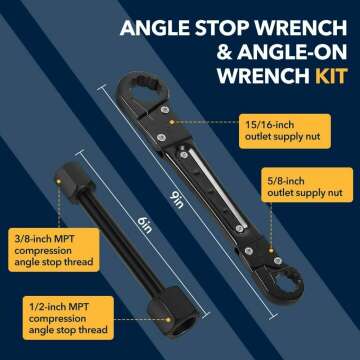 Essential Angle Wrench Set for Quick Plumbing Solutions