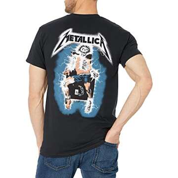 Metallica Men's Metal Up T-Shirt, Black, Small