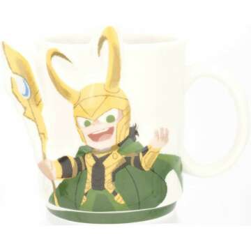 Marvel Mighty Saw & Loki Pair Mug Set 380ml