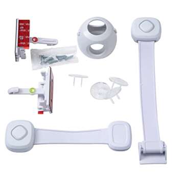 Safety 1st Room Solutions: No-Tools Baby Proof Deluxe Bathroom Safety Kit - Includes Locks for Toilet, Cabinet, Drawers, and More