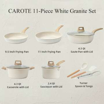 CAROTE Nonstick Cookware Set