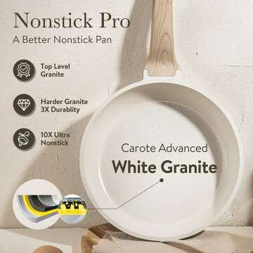 CAROTE Nonstick Cookware Set