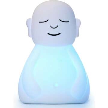 Mindsight ‘Breathing Buddha’ for Guided Visual Meditation | Simple Mindfulness Tool (Adults & Kids) to Slow Your Breathing (4-7-8) | Daily Stress & Anxiety Relief Item | Natural Sleep Aid