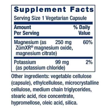 Life Extension Potassium with Extend-Release Magnesium – Heart health supplement for blood pressure support with two essential minerals – Non-GMO, vegetarian, gluten-free – 60 capsules