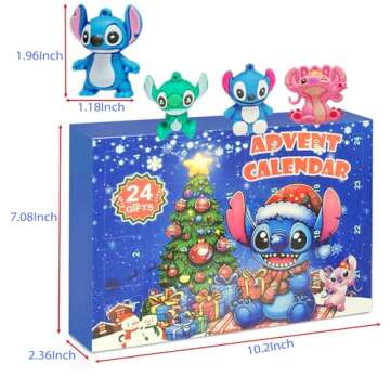 Christmas Advent Calendar 2024, 24-Day Countdown with 24 Collectible Dolls, Gift for Kids and Adults (Style B)