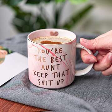 Best Aunt Ever Ceramic Mug - Funny Gift for Aunts