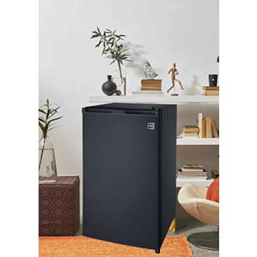 RCA Black Mini Refrigerator with Freezer - 3.2 Cu.Ft.