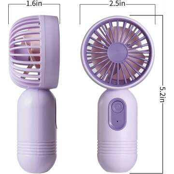 Cute Mini Portable Fans 3 Pack for Girls