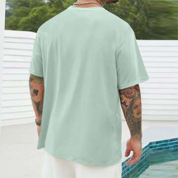 Generic prime of day deals today 2024 Shirts for Men 2024 Fashion Short Sleeve Crewneck Shirt Causal Graphic Tee Shirts Summer Beach Gym Workout Tee Tops prime of day deals today 2024 men Green 5X