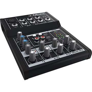 Mackie Mix5 Compact 5-Channel Mixer - High-Quality Sound