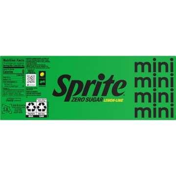 Sprite Zero Sugar Lemon Lime Diet Soda Pop Soft Drinks, 7.5 fl oz, 10 Pack