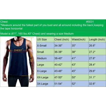 Men's 3 Pack Y-Back Dry Fit Tank Tops