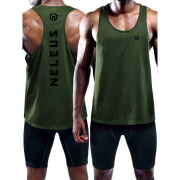 Men's 3 Pack Y-Back Dry Fit Tank Tops