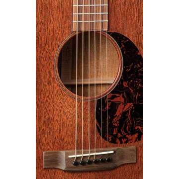 Martin Guitar D-15M with Gig Bag, Acoustic Guitar for the Working Musician, Mahogany Construction, Satin Finish, D-14 Fret, and Low Oval Neck Shape