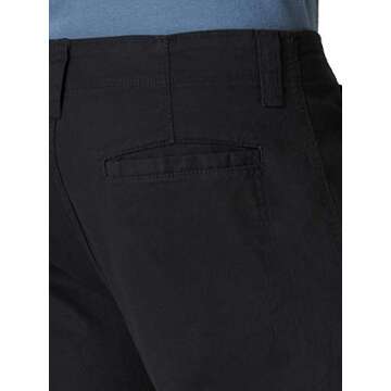 Wrangler Authentics Men's Relaxed Fit Stretch Cargo Pant, Black, 36W x 30L