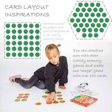 Montessori-Inspired Wooden Matching Game for Toddlers 2-4 Years - Durable, Scratch-Resistant 36 Card Set, Includes Carry Bag - Memory Game for Toddlers 2-4 Years - Cognitive Verbal Skills Development