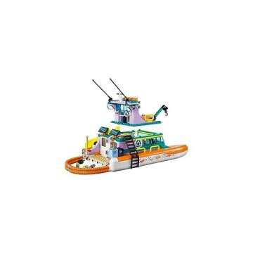 LEGO Friends Sea Rescue Boat 41734 Building Toy Set for Boys & Girls Ages 7+ Who Love The Sea, Includes 4 Mini-Dolls, a Submarine, Baby Dolphin and Toy Accessories for Ocean Life Role Play