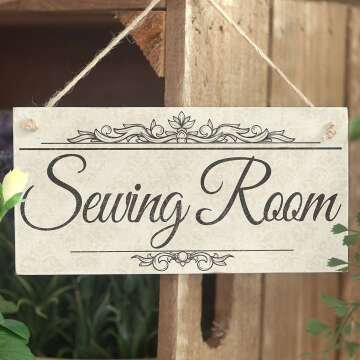 Sewing Room Sign - Meijiafei PVC Plaque 10"x5"