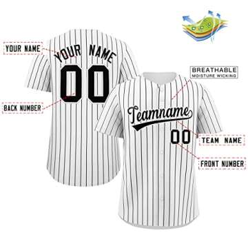 Custom Baseball Jersey Stitched Personalized Baseball Shirts Sports Uniform for Men Women Boy