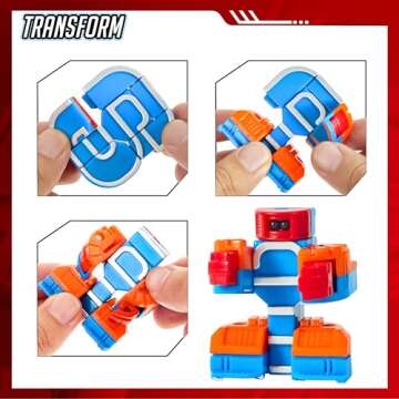 JOYIN 10 Pcs Number Bots Toys, Number Bots, Action Figure Learning Toys, Number Robots Toys, Educational Toy, Christmas Birthday Gifts for Kids Boys Girls 3 4 5 6 Years Old