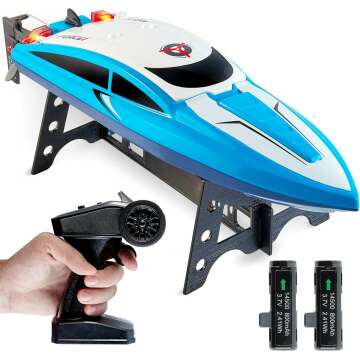 Force1 Velocity Blue RC Boat – Fast & Fun for All Ages