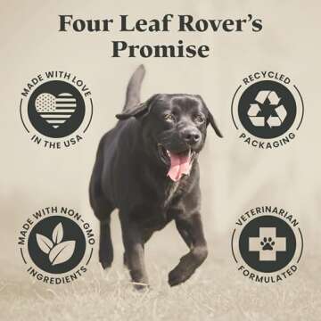 Four Leaf Rover Bifido for Fido - Dog Probiotics for Digestive Health - Dog Gut Health and Immune Balance - 50 Billion CFU - Veterinarian Formulated - 30 Day Large Dog Supply