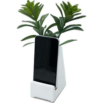Ceramic Phone Stand with Planter