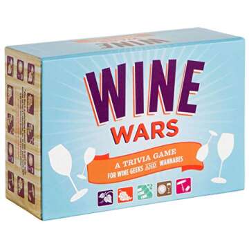 Wine Wars : A Trivia Game for Wine Geeks and Wannabes (Gifts for Winos, Wine Lover Gifts, Adult Trivia Games)