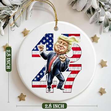 Trump Ornament 2024 - Celebrate With America's 45th and 47th President