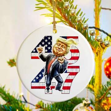 Trump Ornament 2024 - Gift for Supporters and Patriots