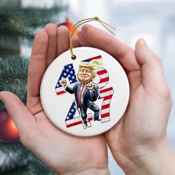 Trump Ornament 2024 - Gift for Supporters and Patriots