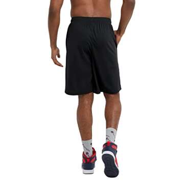 Champion Men's Shorts, Core Training 10", Performance Shorts, Men's Knee-Length Shorts , Small, Black