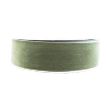 May Arts 1-1/2-Inch Wide Ribbon, Olive Velvet