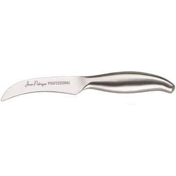 Jean-Patrique Curved Paring Knife 4 inch - Bird Beak Paring Knife - Small Paring Knives - Ergonomic Peeling Knife - Carbon Curved Knife - Sharp Paring Knife for Fruit and Vegetables - Chopaholic