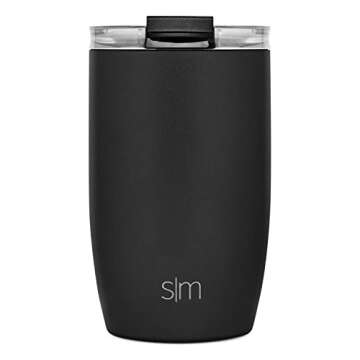 Versatile 12oz Simple Modern Travel Coffee Mug – Midnight Black