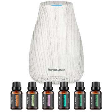 InnoGear 150ml Essential Oil Diffuser & 6 Oils Gift Set - Aromatherapy