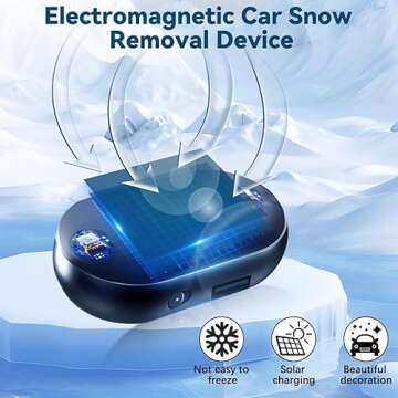 4Pcs Electromagnetic Anti-freezing Device,Electromagnetic Car Snow Removal Device,Electromagnetic Wave Anti Freezing and Snow Removal Device,Car Defroster Electromagnetic,Defroster for Car Windshield