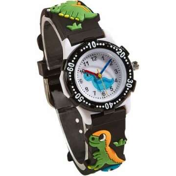 Boys Watches 3D Cartoon Waterproof Kids Gift Ages 3-12